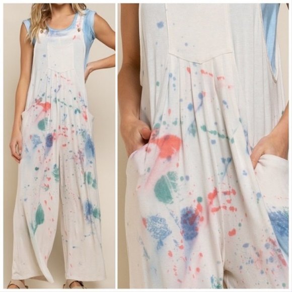 POL Paint the Town Dyed Overalls - Picture 10 of 14